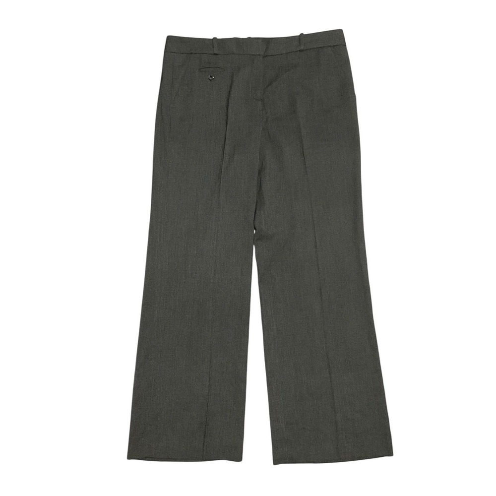 Sandro Paris Charcoal Tweed Straight Leg Career Office Pants Women 14W Plus Size